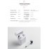 D012 TWS Bluetooth Earphone Stereo Wireless Headphones Running Sport Bass Headset with Mic for Iphone Xiaomi Huawei  Silver