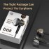 D08 Wired Earbuds In Ear Headphones With Heavy Bass HiFi Sound Flat Head Earplug For All 3 5mm Jack 1 2 meters with mic black