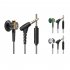 D08 Wired Earbuds In Ear Headphones With Heavy Bass HiFi Sound Flat Head Earplug For All 3 5mm Jack 1 2 meters with mic black