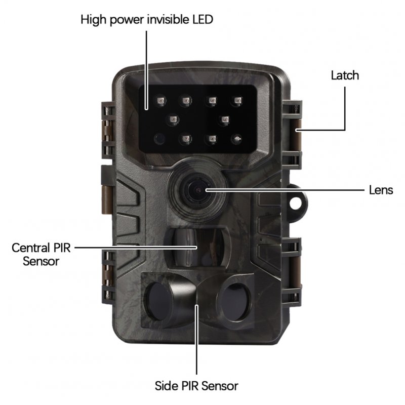 16mp 1080p Hd Infrared Camera With Screen Outdoor 34 Led Lights Pr700 Wildlife Cam 