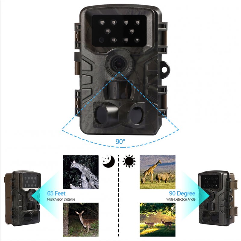 16mp 1080p Hd Infrared Camera With Screen Outdoor 34 Led Lights Pr700 Wildlife Cam 