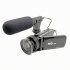 D100 HD Digital Video Camera with Wide Angle Lens Microphone Anti shake Handheld DV Camcorder Black