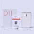 D11 Label Printer Manual Hand held Home Office Use Fast Printing Label Maker  with 1 Roll Of White Label  D11 white