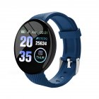 D18 1.44 Inch Sports Smart Watch Round Screen Smart Bracelet Heart Rate Blood Pressure Sleep Monitor blue
