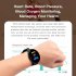 D18 1 44 Inch Sports Smart Watch Round Screen Smart Bracelet Heart Rate Blood Pressure Sleep Monitor Purple
