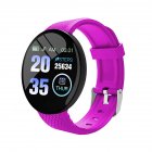 D18 1.44 Inch Sports Smart Watch Round Screen Smart Bracelet Heart Rate Blood Pressure Sleep Monitor Purple