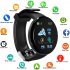 D18 Fitness Watch Smart Bracelet Heart Rate Monitor Blood Pressure Blood Oxygen Measurement Healthy Life Sleep Tracker for iOS Android Phone blue