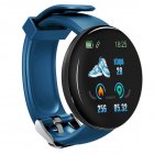 D18 Fitness Watch Smart Bracelet Heart Rate <span style='color:#F7840C'>Monitor</span> Blood Pressure Blood Oxygen Measurement Healthy Life Sleep Tracker for iOS Android Phone blue