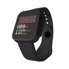 D20 Ultra Smart Watch Lightweight Men Women Sport Fitness Tracker Heart Rate Information Wristwatch black