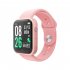 D20l Smart Watch Information Call Reminder Heart Rate Blood Pressure Blood Oxygen Monitoring Sport Bracelet pink