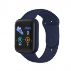 D20s Smart Watch For Men Women Bluetooth Connected Phone Heart Rate Monitor Fitness Sports Smartwatch Navy blue
