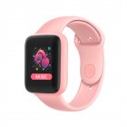 D20s Smart Watch For Men Women Bluetooth Connected Phone Heart Rate Monitor Fitness Sports Smartwatch pink