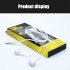 D21 Wired Headset In ear Bass Earplugs Smart Game Headphones With Microphone For Mobile Computer Universal White