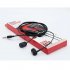 D21 Wired Headset In ear Bass Earplugs Smart Game Headphones With Microphone For Mobile Computer Universal White