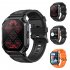 D28A Smart Watch Waterproof Heart Rate Sleeping Blood Oxygen Monitor 2 01 Inches Fitness Tracker Smartwatch Gun Color