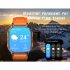 D28A Smart Watch Waterproof Heart Rate Sleeping Blood Oxygen Monitor 2 01 Inches Fitness Tracker Smartwatch Gun Color