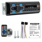 D3230 Car Radio V5.0 MP3 Player FM Radio LED Display 7 Color Button Lights Dual USB Port Stereo Audio Receiver black