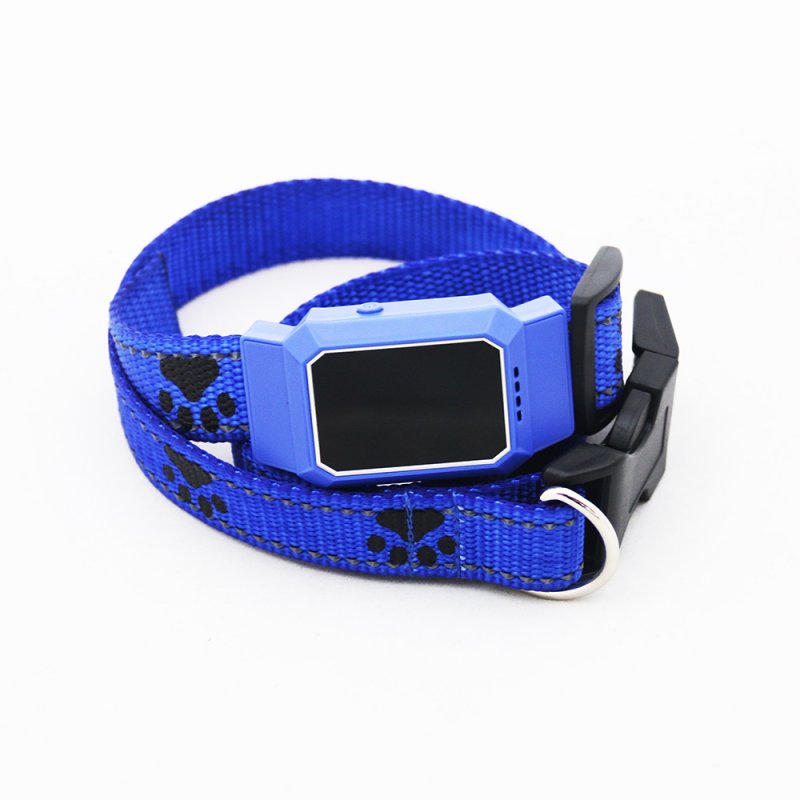 D35 Pet GPS GSM Tracker Dog Cat Real-time Tracking Collar Security Finder Locator blue