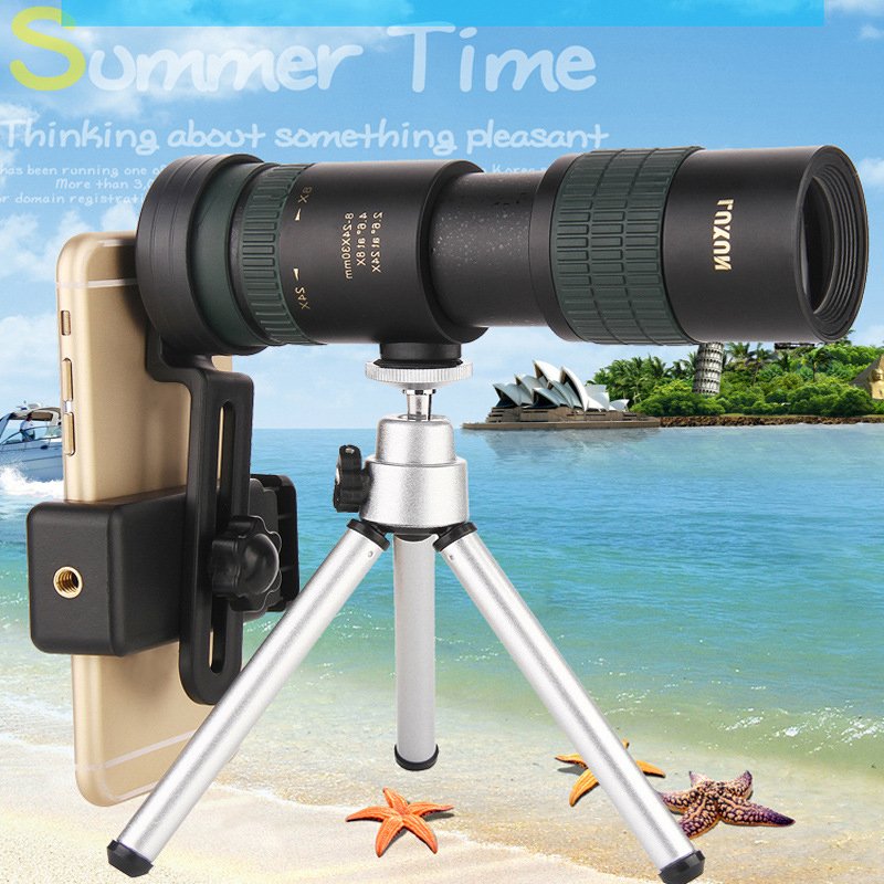 Binoculars High Power HD Zoom Monocular Precise Telescope Pocket Binoculo Hunting Optical Prism Scope Phone Lens 