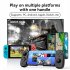 D6 Wireless Stretching Extendable Gaming Controller Joystick Pad For IPhone Android Gamepad Joystick Black and White