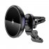 D7 Magnetic Car Wireless  Charger 15w Fast Charging Car Phone Mount Stand For Iphone12 Series Black