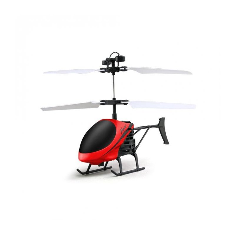 D715 Mini Helicopter Induction Aircraft Remote Control RC Drone with Flash Light @ 88 NSV775 red