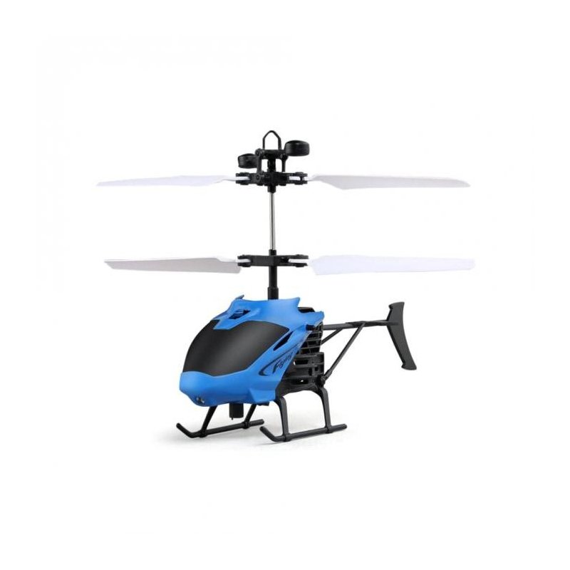D715 Mini Helicopter Induction Aircraft Remote Control RC Drone with Flash Light @ 88 NSV775 blue