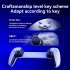 D9 Stretching Extendable Game Console Telescopic Game Controller with 2 Customization Back Keys Gaming Controller White