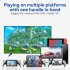 D9 Stretching Extendable Game Console Telescopic Game Controller with 2 Customization Back Keys Gaming Controller White