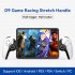 D9 Stretching Extendable Game Console Telescopic Game Controller with 2 Customization Back Keys Gaming Controller White