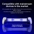 D9 Stretching Extendable Game Console Telescopic Game Controller with 2 Customization Back Keys Gaming Controller White