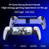 D9 Stretching Extendable Game Console Telescopic Game Controller with 2 Customization Back Keys Gaming Controller White