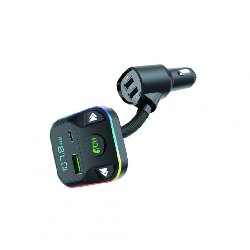 HM02 Car MP3 Player Wireless Radio Adapter FM Transmitter Hands-Free Kit USB Charger With Digital Display 