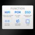 DA580 Digital Audio Converter 384K Audio Decoding Adapter Audio Digital Sound Decoder Converter For Game Console Computer US plug