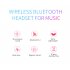 DACOM GH01 Deep Bass Bluetooth Earphone Wireless Headphone with Mic Sports Stereo 3D Game Music Headset for Smartphones Red
