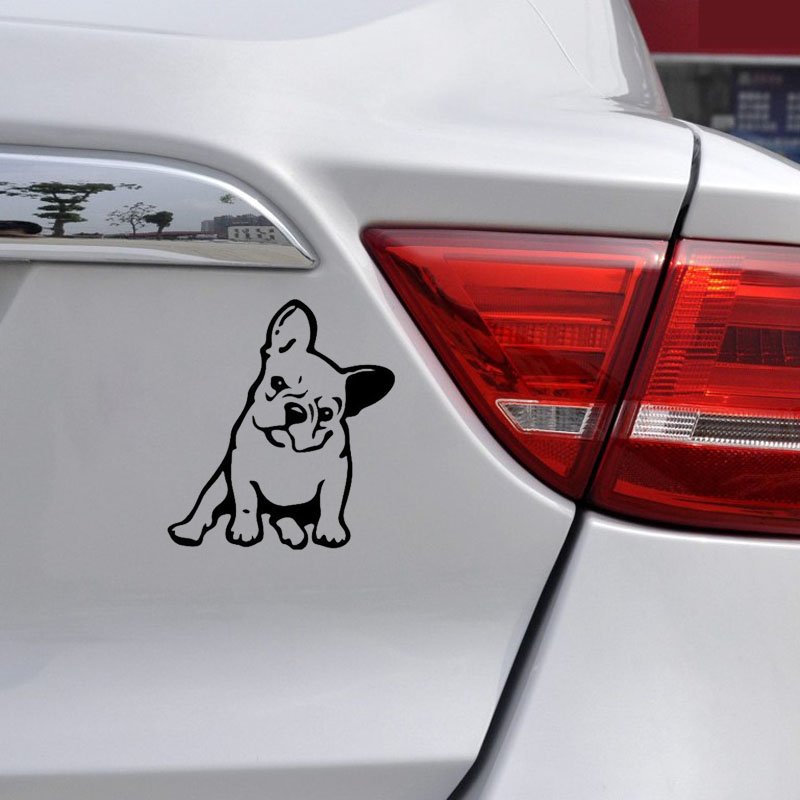 Fashion French Bulldog Dog Car Sticker Car Decoration 