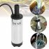 DC 12V Electric Submersible Pump Stainless Steel Submersible Pump for Water Diesel Oil Silver