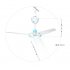 DC 12V Low voltage Ceiling Hanging Fan Household Camping Electrical Fan