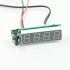 DC 5 27v Diy Control Panel 3 in 1 Car Clock Luminous Thermometer Voltmeter