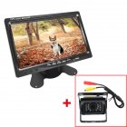 DC Bus Truck 7  LCD Monitor with Rear View Parking HD Camera Video System black