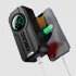 DC12V Tire Inflator Portable Air Compressor  Electric Tire Pump With LCD Digital Pressure Gauge  LED Lighting  USB Charging Cable  For Car Ball Bike Tires YX181