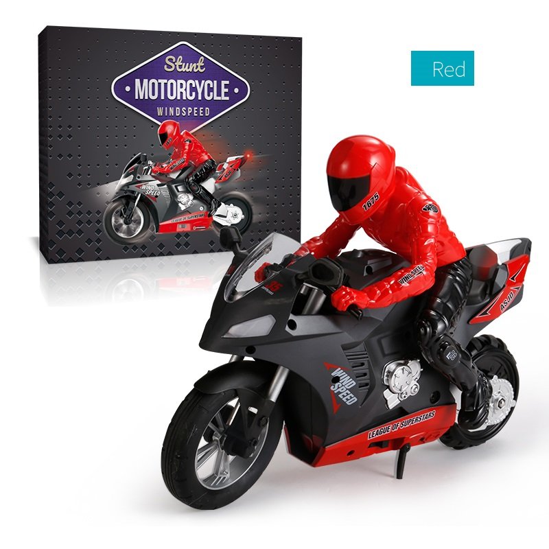 DG-801 1/6  Self-Balancing RC Motorcycle 6 axis of gyroscope Stunt Racing Motorcycle Plastic Mini Motorcycle Toy red