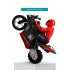 DG 801 1 6  Self Balancing RC Motorcycle 6 axis of gyroscope Stunt Racing Motorcycle Plastic Mini Motorcycle Toy red