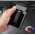DH9009 Storage Case 20 Slim Cigarette Holder Box with Electric Lighter Rechargeable Flameless Windproof Tungsten Replaceable silver DH9009