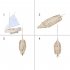 DIY 1 30 Wooden Assembled Philette Sailboat Modeling Toy