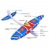 DIY Biplane Glider Foam Powered Flying Plane Rechargeable Electric Aircraft Model Science Educational Toys for Children Random Color