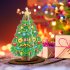 DIY Christmas Tree Diamond Painting Ornaments Colorful Rhinestones Pictures