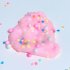 DIY Cotton Candy Glossy Foam Beads Slime Toy Kids Stress Reliever