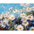DIY Digital Oil Painting Handpainted Kits Daisy Flowers Abstract Canvas Drawing Wall Decor 40x50cm style one