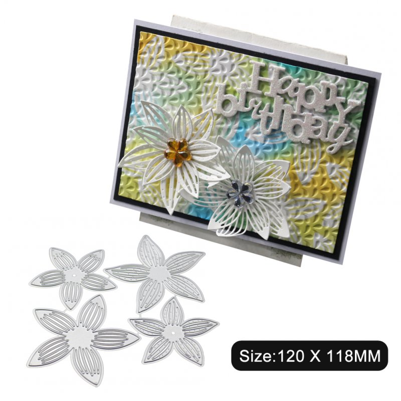DIY Etched Carbon Steel Cutting Die for Scrapbook Flower/Bookmark Decoration 1805507